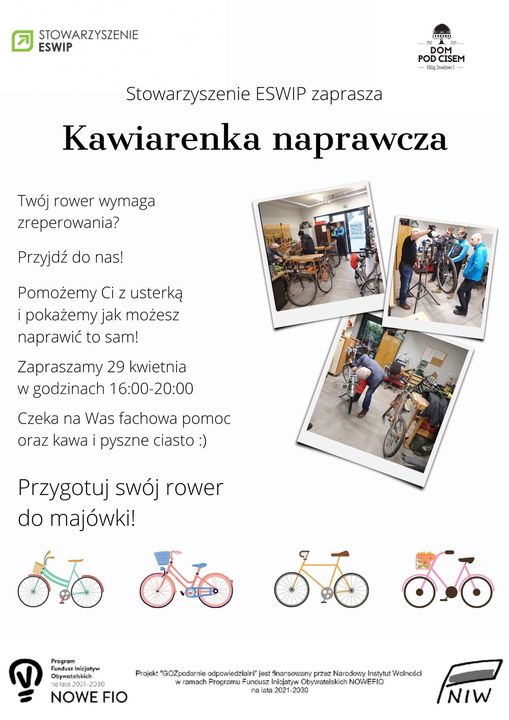 Kawiarenka naprawcza: odświeżamy rowery!