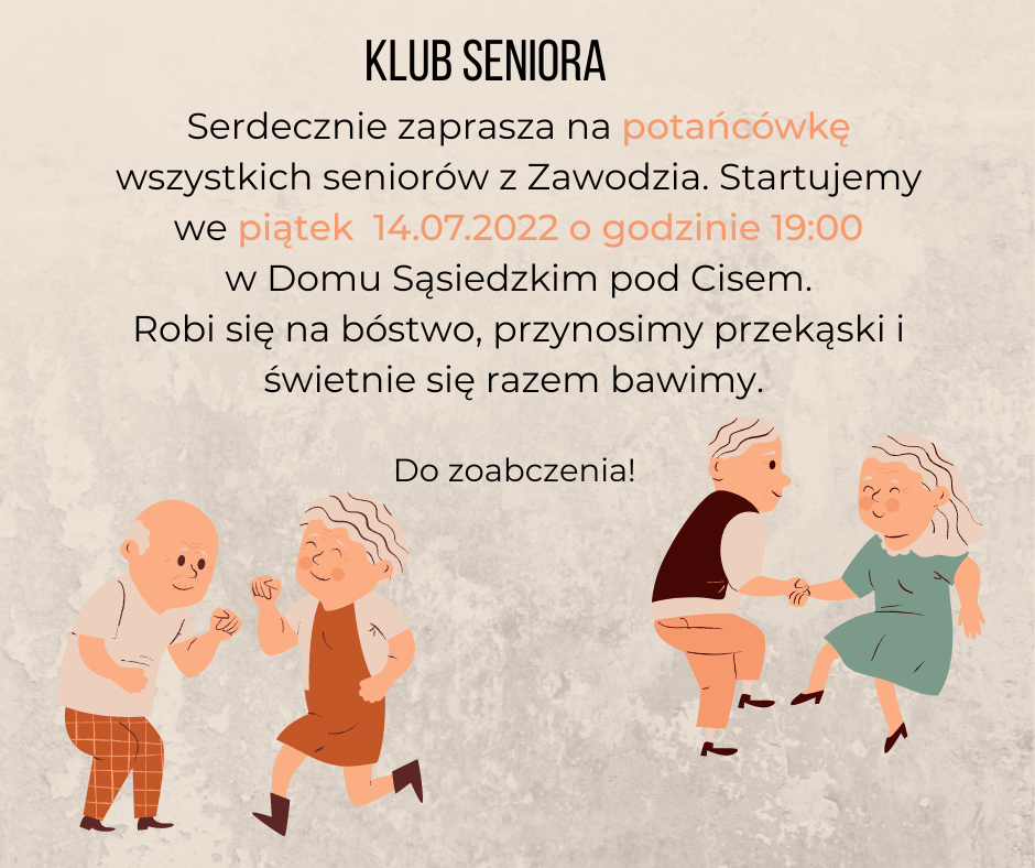 Potańcówka w klubie seniora